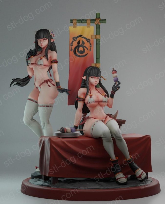 怪物猎人:崛起 Monster Hunter Rise 火芽水芸 Hinoa Minoto 3D打印图纸